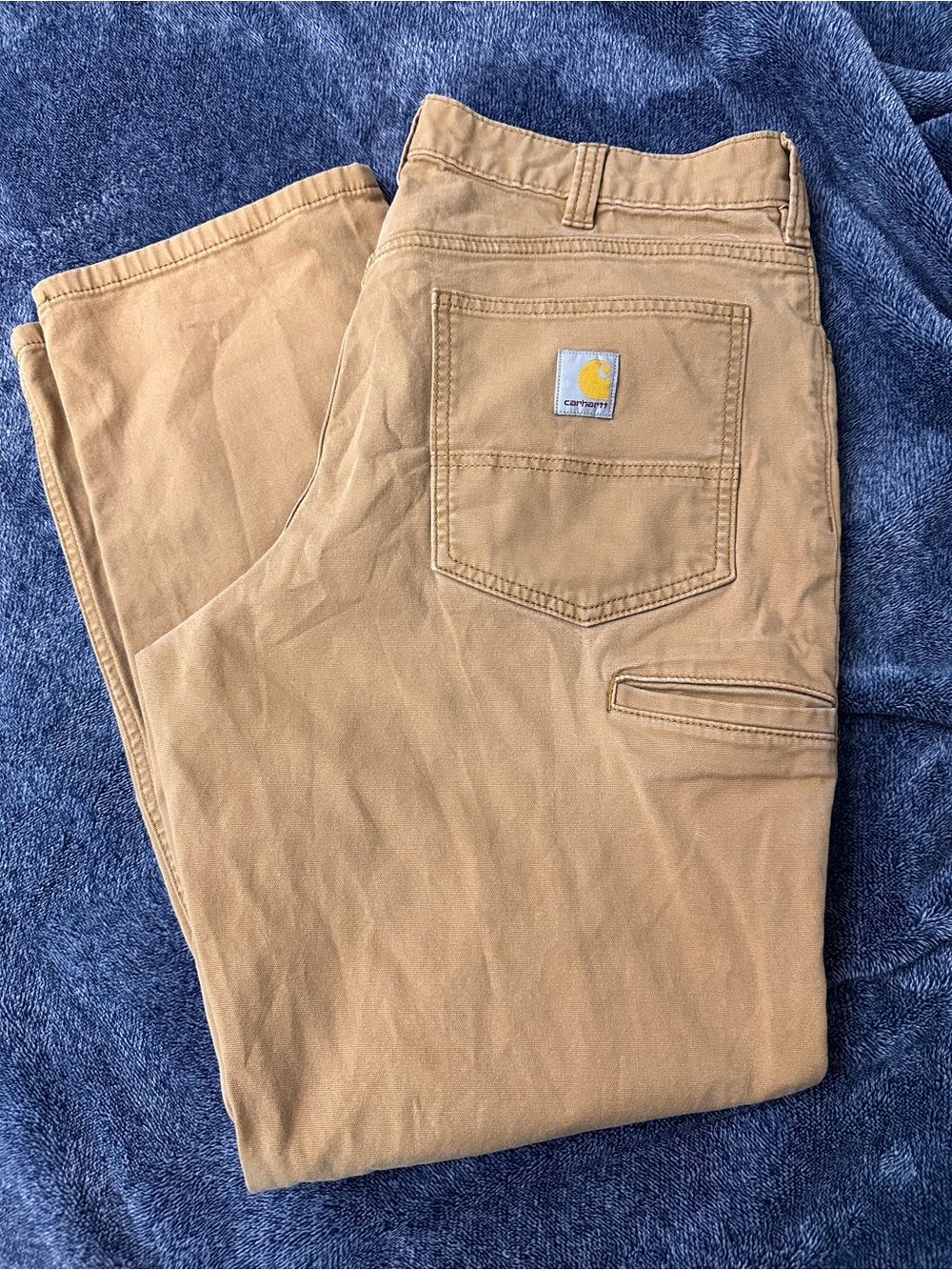Carhartt Men’s Tan Work Chinos with Utility Pocket